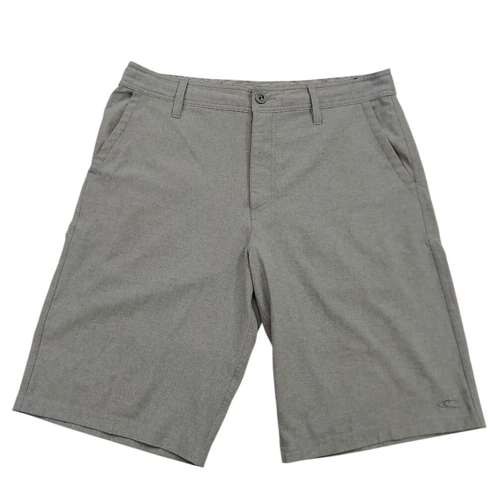 O'Neill Hybrid Shorts Mens 32 Gray Stretch Quick Dry Surf Casual Beach Travel - Picture 1 of 11